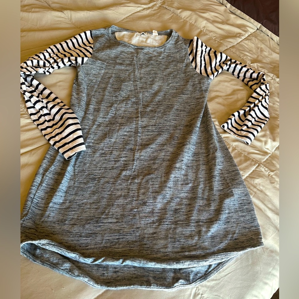 Levi’s striped sleeve shirt dress